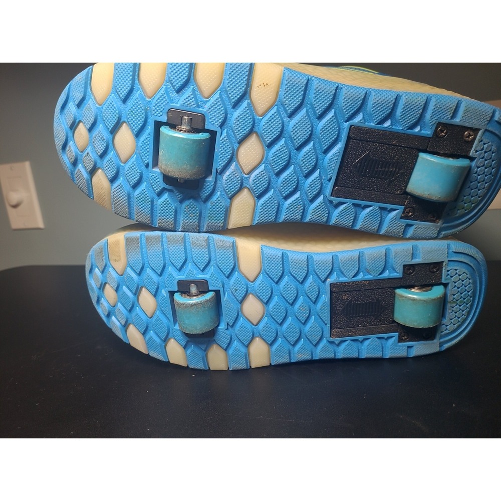 Aimoge Kids Shoes Fashion Sneakers, Blue, Heelies Skate Combo - Picture 4 of 7